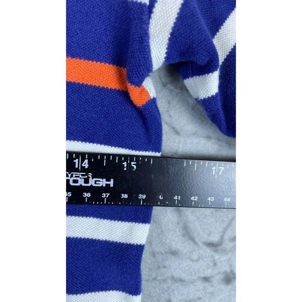 Polo Ralph Lauren Polo Shirt Mens S Blue White Striped Excellent Short Sleeve